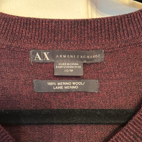 Armani Exchange Merlino Wool Men’s Sweater - Picture 2 of 5